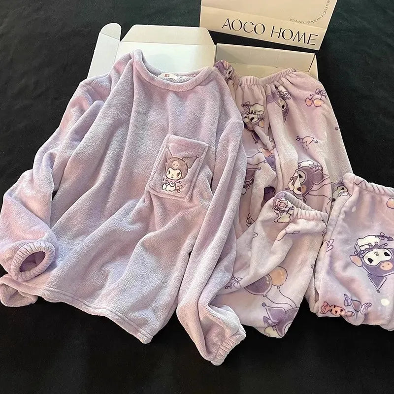 Cozy Sanrio Pajama Sets-Luxandluxy