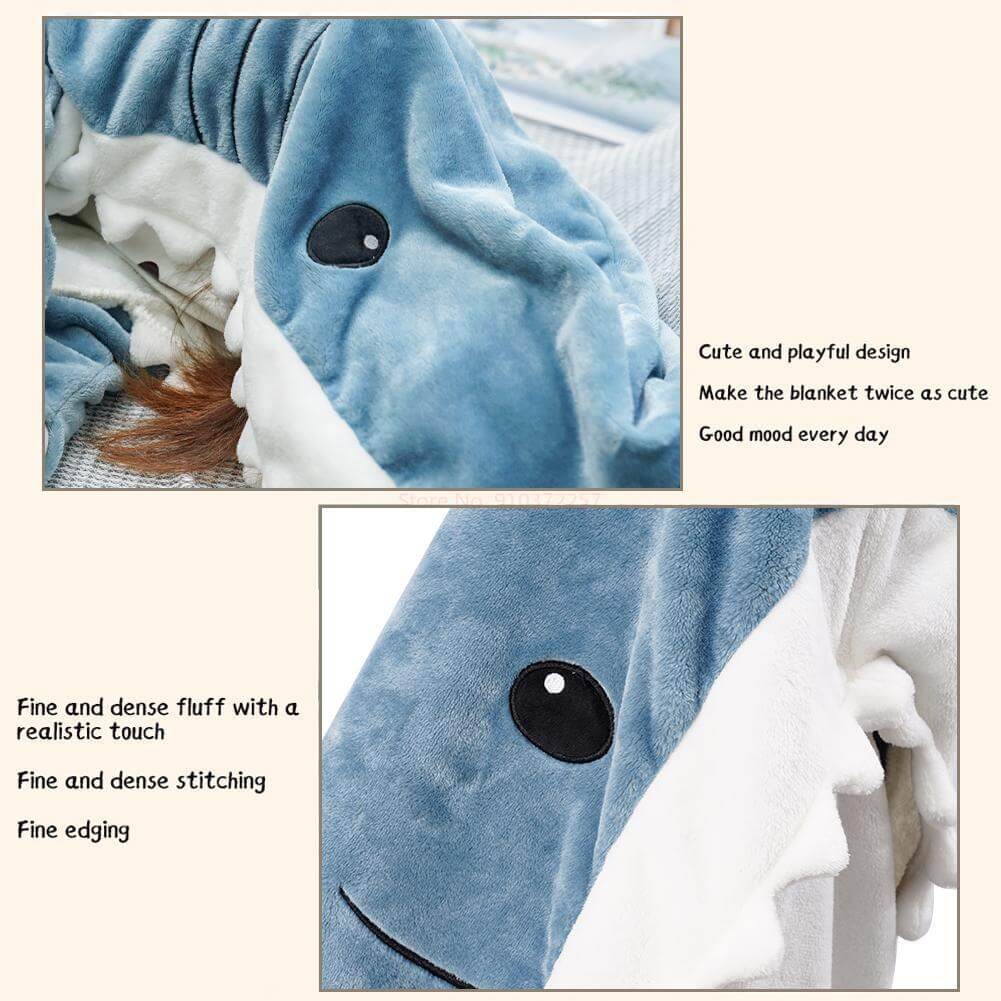 Cozy Shark Blanket-Luxandluxy