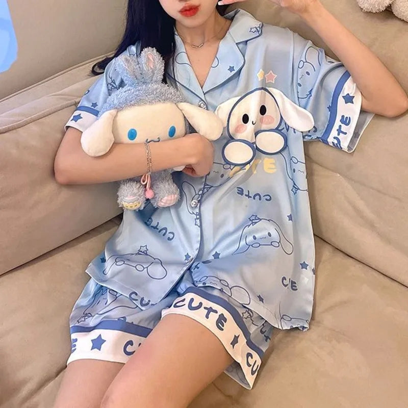 'CUTE' Cinnamoroll Pajama Set-Luxandluxy