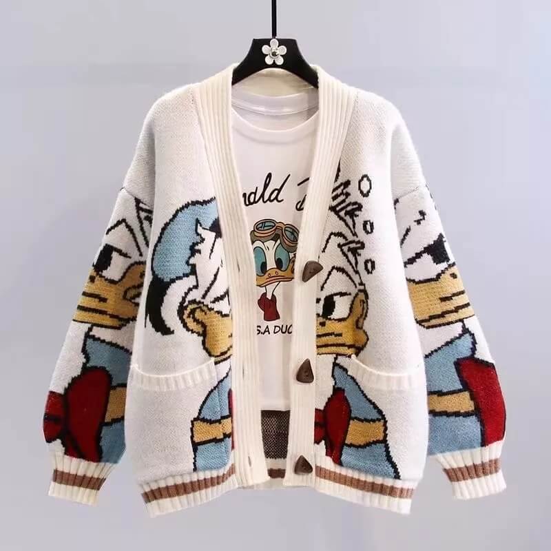 Donald Duck Cardigan-Luxandluxy