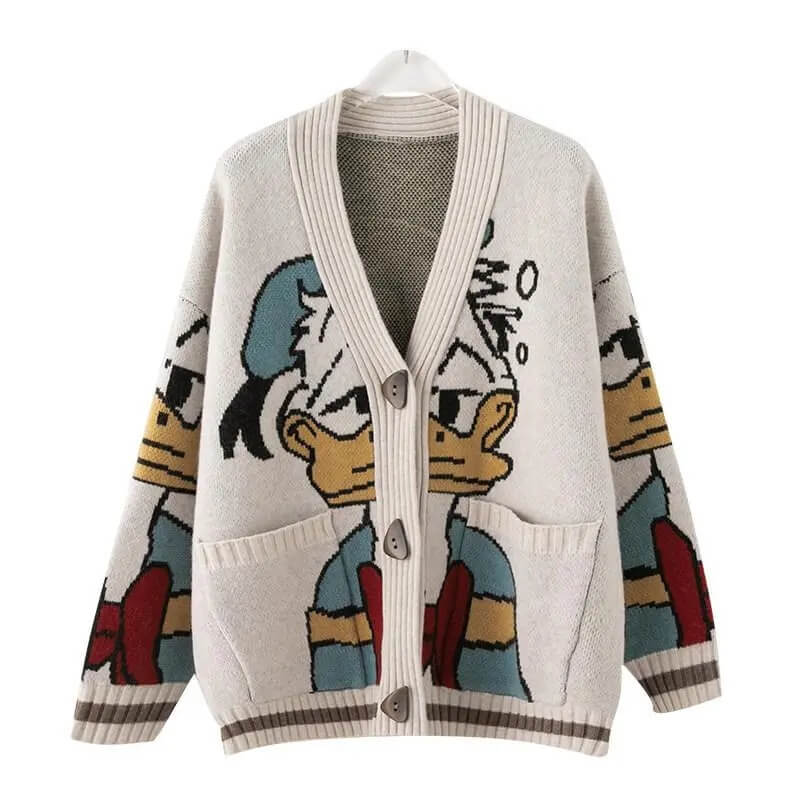 Donald Duck Cardigan-Luxandluxy