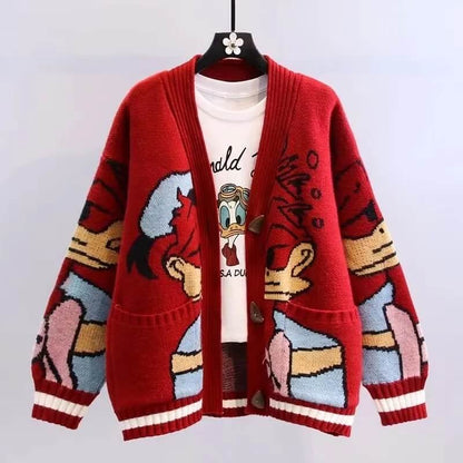 Donald Duck Cardigan-Luxandluxy