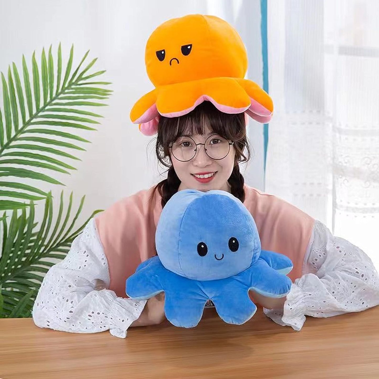 Double Sided Octopus Plush-Luxandluxy