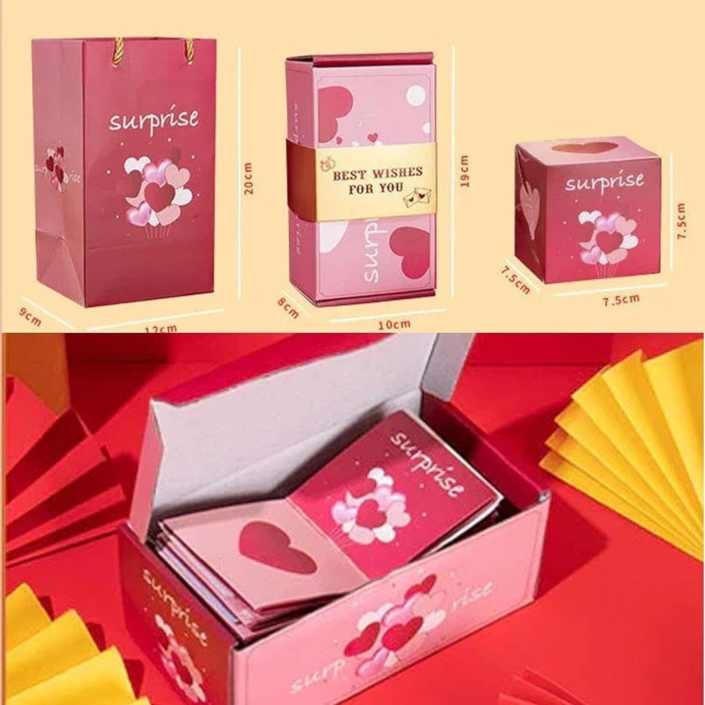 Exploding Folding Cards Surprise Gift Box-Luxandluxy