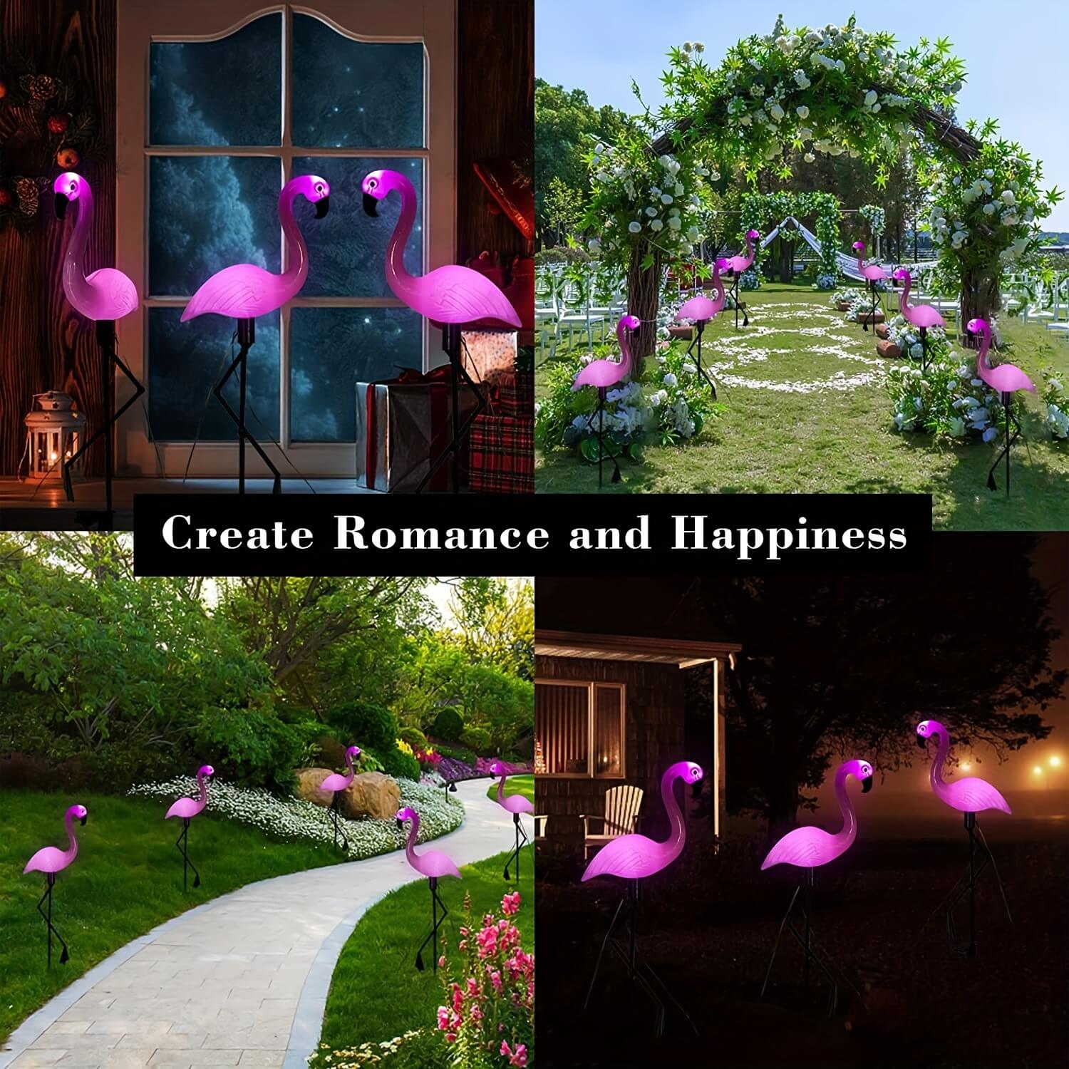 Flamingo LED Solar Stake Lights-Luxandluxy