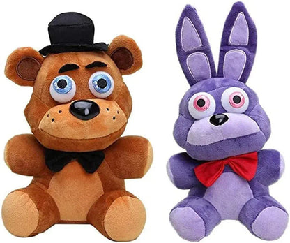 FNAF movie Plushies Freddy Bonnie Chica Foxy-Luxandluxy