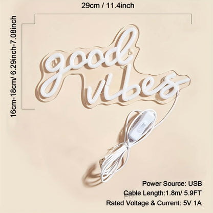 Good Vibes Neon Light-Luxandluxy