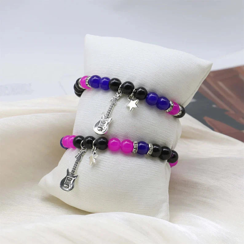 Guitar Star Beaded BFF Bracelets-Luxandluxy