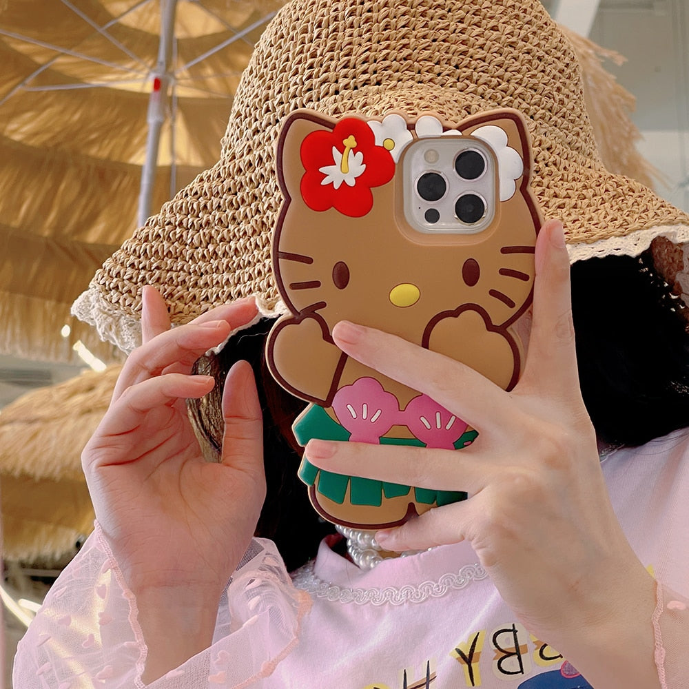 'Hawaii' Dance Hello Kitty iPhone Case-Luxandluxy