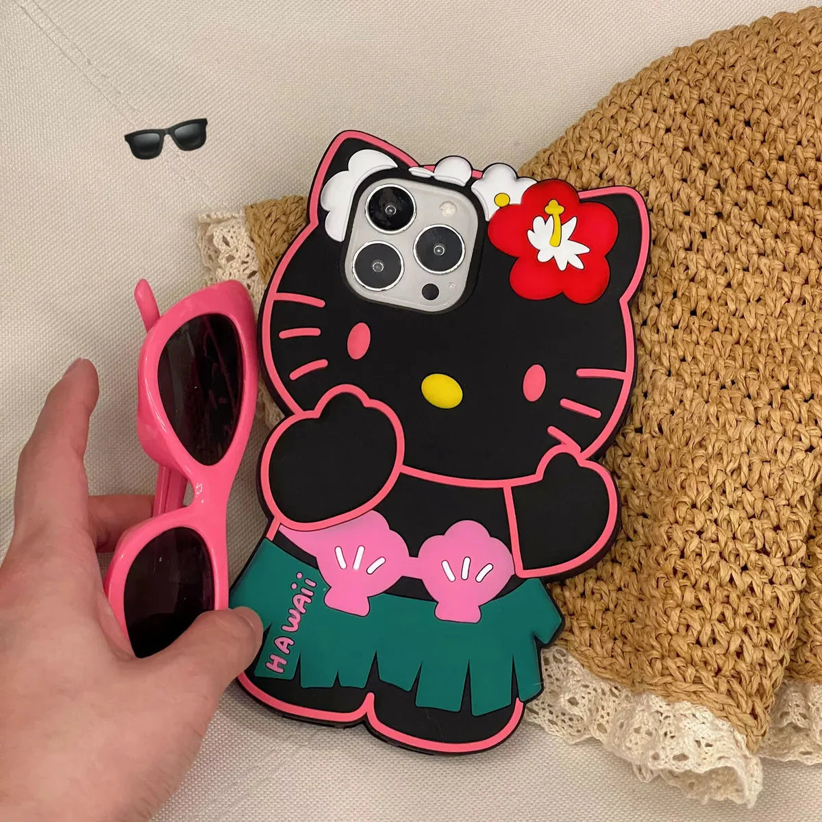 'Hawaii' Dance Hello Kitty iPhone Case-Luxandluxy