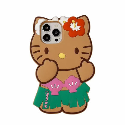 'Hawaii' Dance Hello Kitty iPhone Case-Luxandluxy