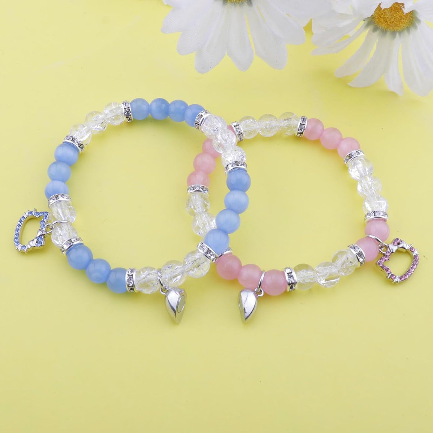 Hello Kitty Magnetic Beaded Friendship Bracelets-Luxandluxy