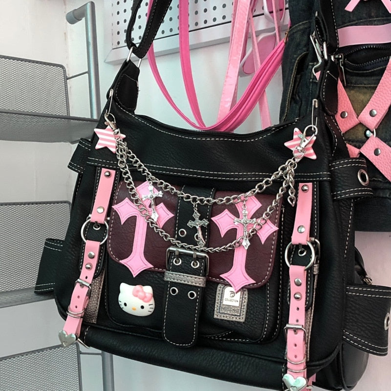 Hello Kitty Messenger Bag-Luxandluxy