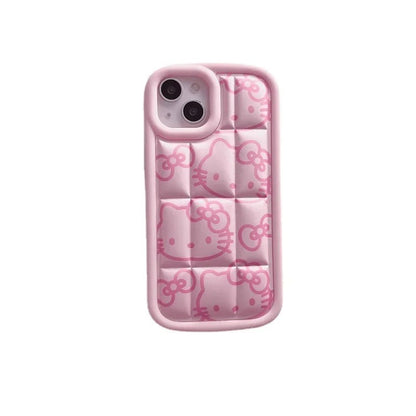 Hello Kitty Puffer iPhone Case-Luxandluxy