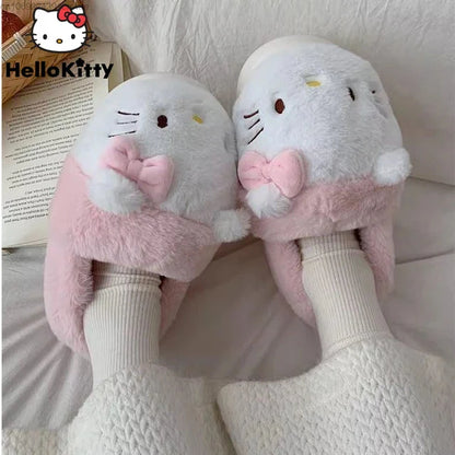 Hello Kitty Slippers-Luxandluxy