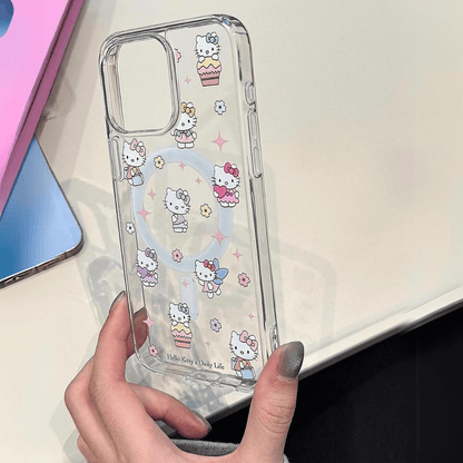 'Hello Kitty's Daily Life' Magsafe iPhone Case-Luxandluxy