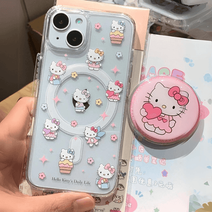 'Hello Kitty's Daily Life' Magsafe iPhone Case-Luxandluxy