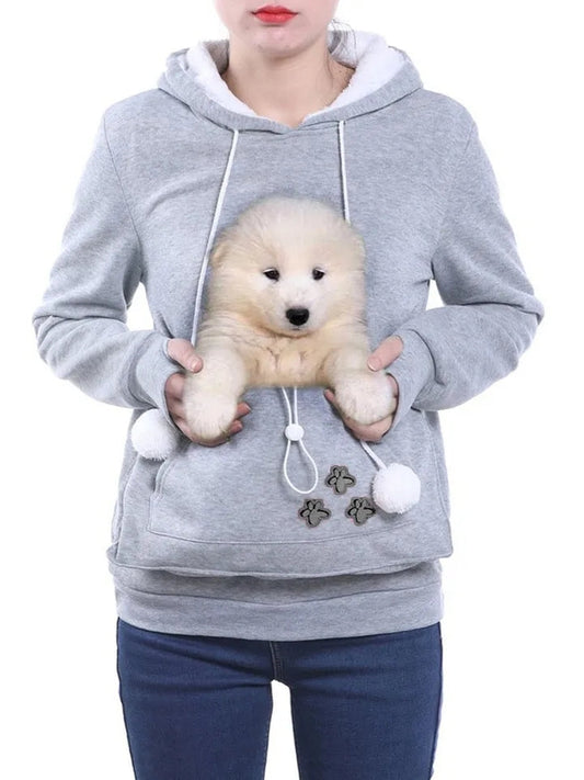 Hoodie with Cat Pouch-Luxandluxy