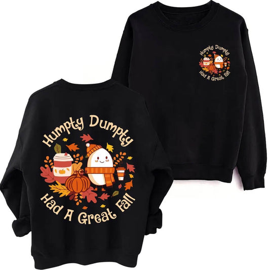 Humpty Dumpty Had A Great Fall Sweatshirt-Luxandluxy