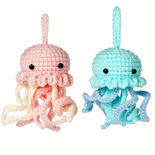 Jellyfish Crochet Pattern DIY Kit with Tutorials-Luxandluxy