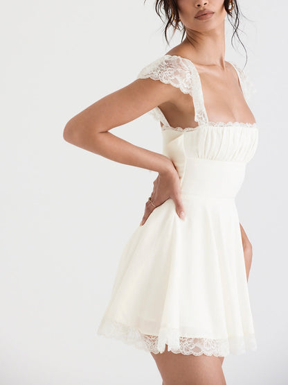 Kaia Ivory A-Line Mini Dress