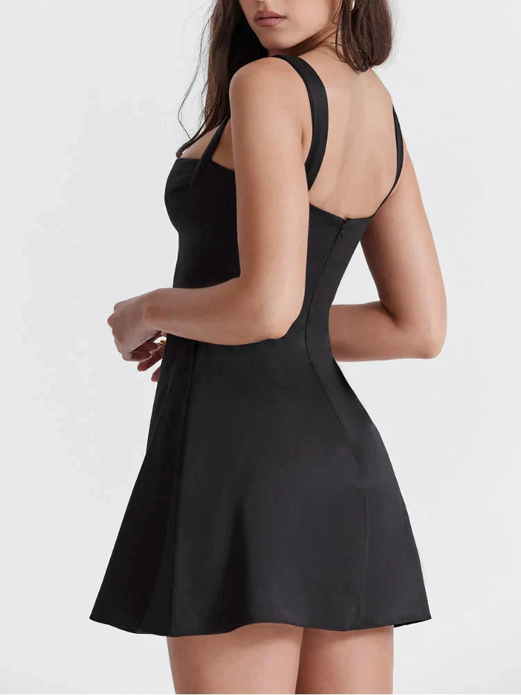 Kara Quartz Cocktail Minidress-Luxandluxy