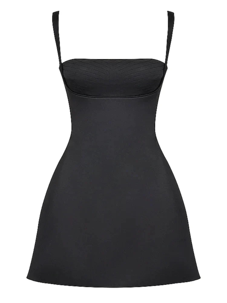 Kara Quartz Cocktail Minidress-Luxandluxy