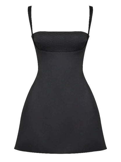 Kara Quartz Cocktail Minidress-Luxandluxy