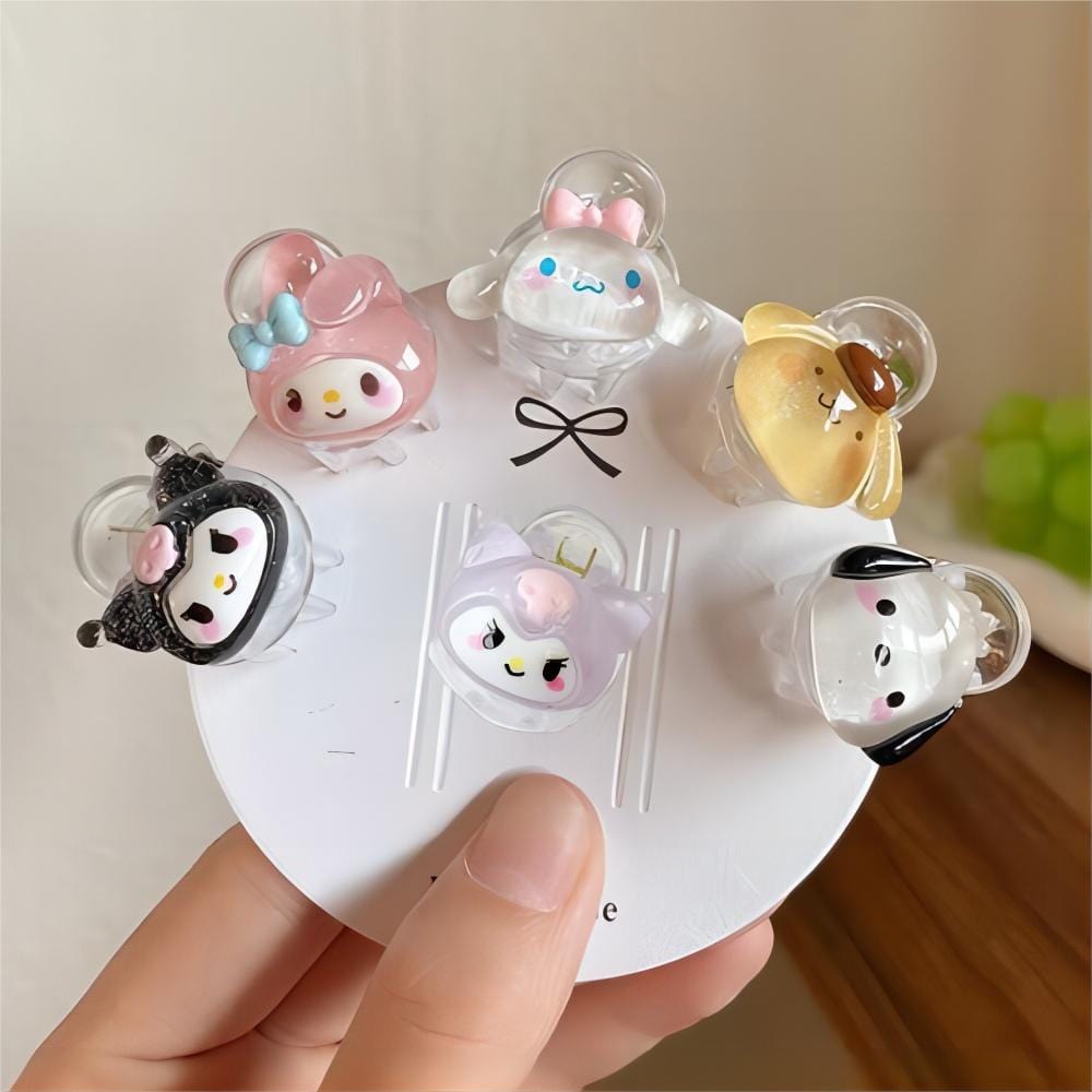 Sanrio Mini Hair Clips 6pcs Set