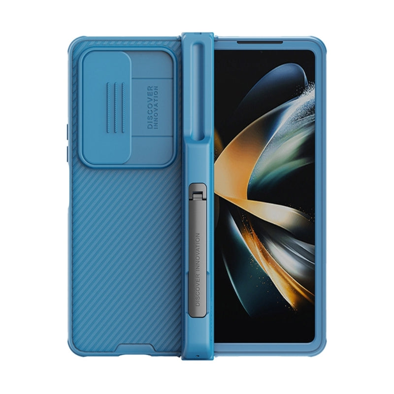 Kickstand Hinge Case with Slide Camera Cover Samsung Galaxy Z Fold 4-Luxandluxy