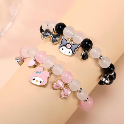 Kuromi & My Melody Magnetic BFF Bracelets-Luxandluxy