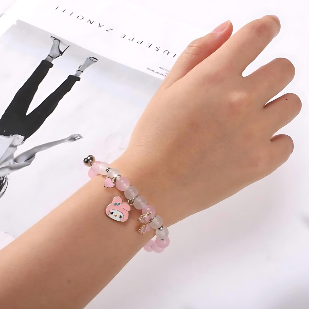 Kuromi & My Melody Magnetic BFF Bracelets-Luxandluxy