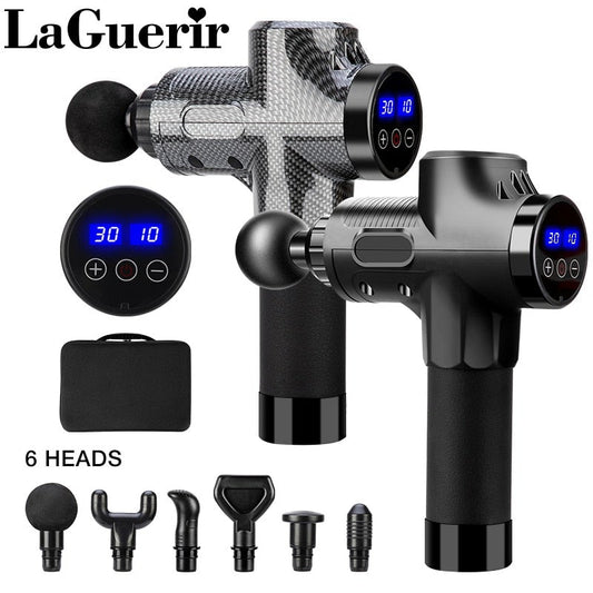 LCD Display Massage Gun Deep Muscle Massager-Luxandluxy