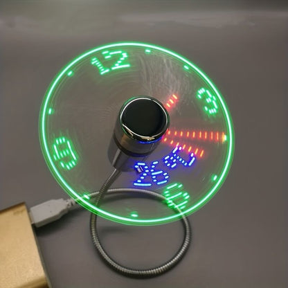 LED Clock Fan-Luxandluxy