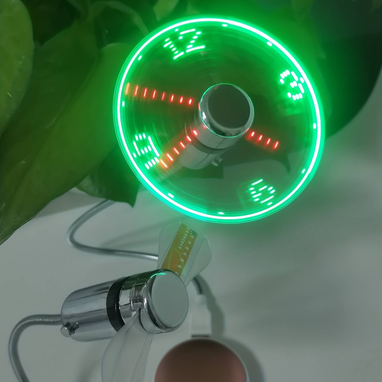 LED Clock Fan-Luxandluxy