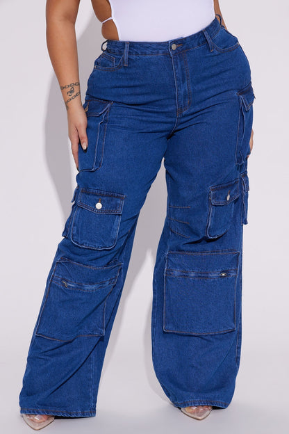 Lily High Rise Cargo Jeans