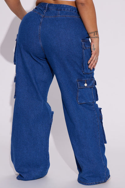 Lily High Rise Cargo Jeans