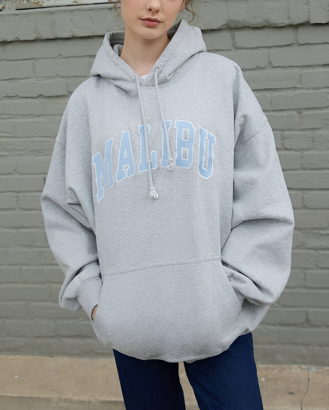 Malibu Grey Hoodie-Luxandluxy