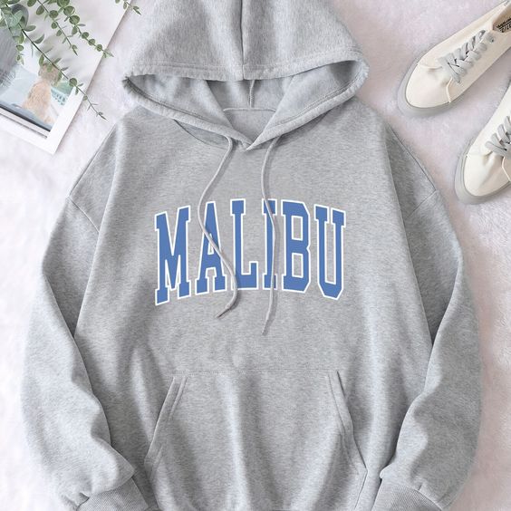 Malibu Grey Hoodie-Luxandluxy