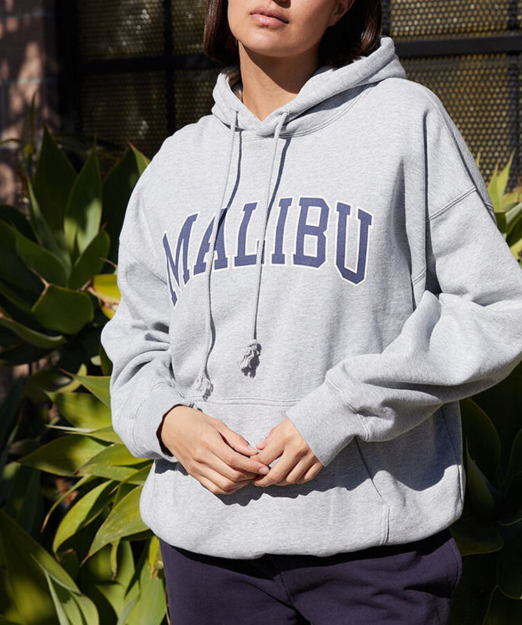 Malibu Grey Hoodie-Luxandluxy