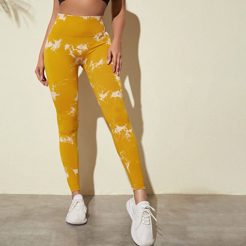 Marble Design Yoga Leggings-Luxandluxy