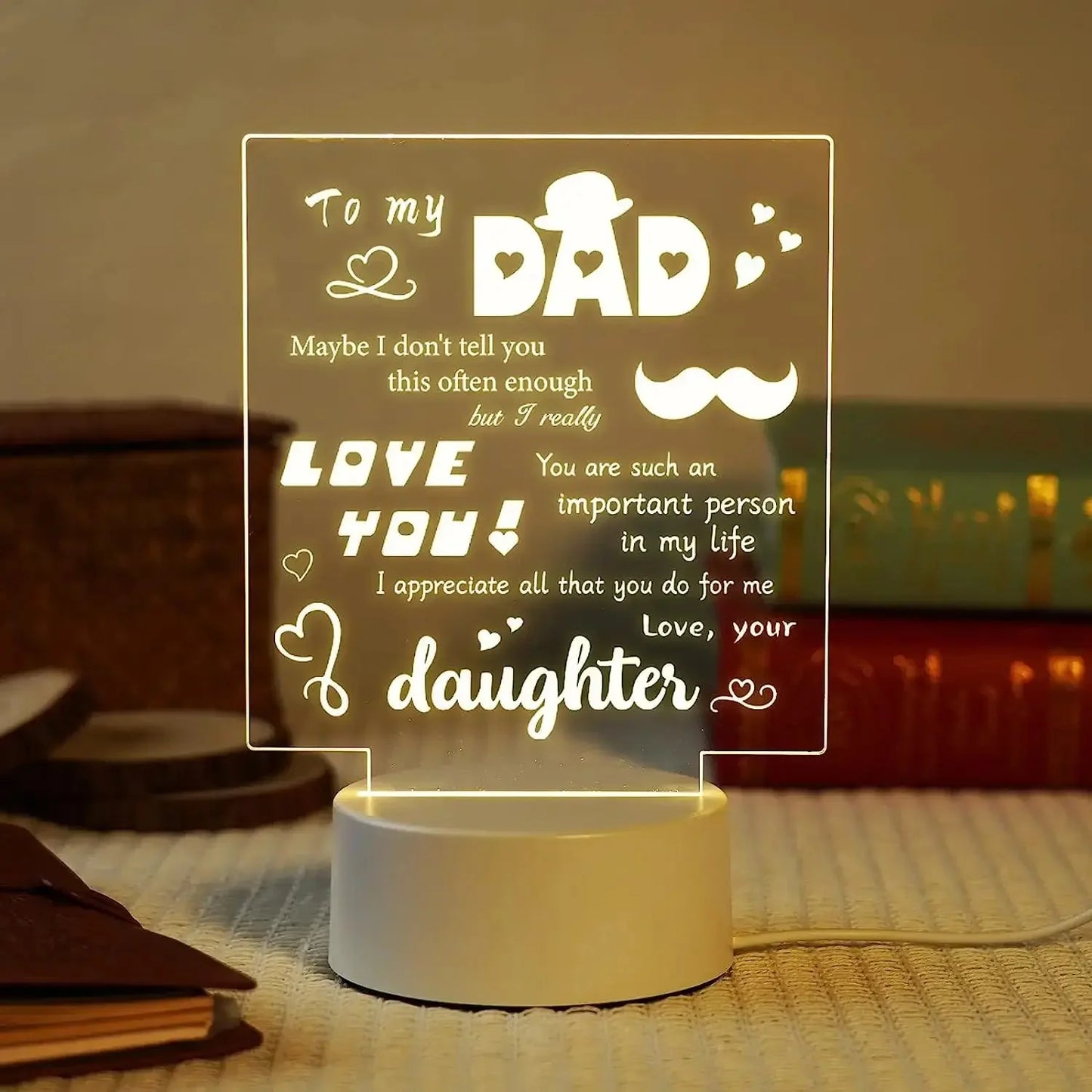 Message Gift Night Lamp-Luxandluxy