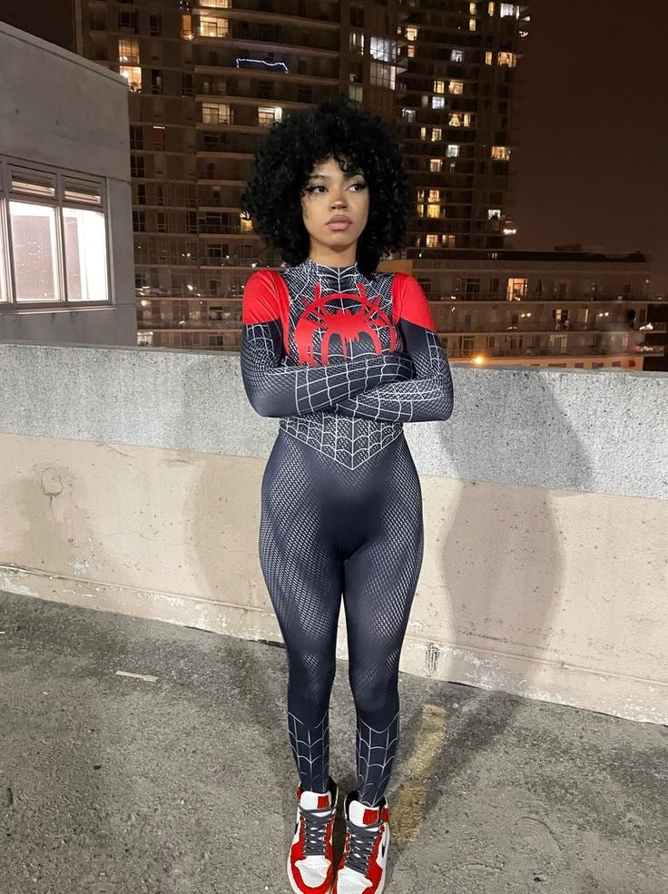 Miles Morales Bodysuit Cosplay Costume-Luxandluxy