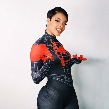 Miles Morales Bodysuit Cosplay Costume-Luxandluxy