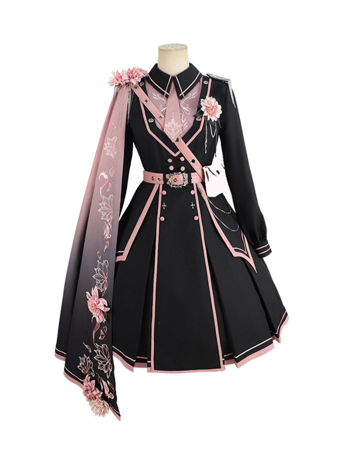 Military Lolita Dress & Cape-Luxandluxy