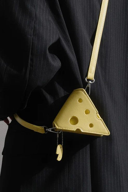 Mini Cheese Shaped Bag-Luxandluxy