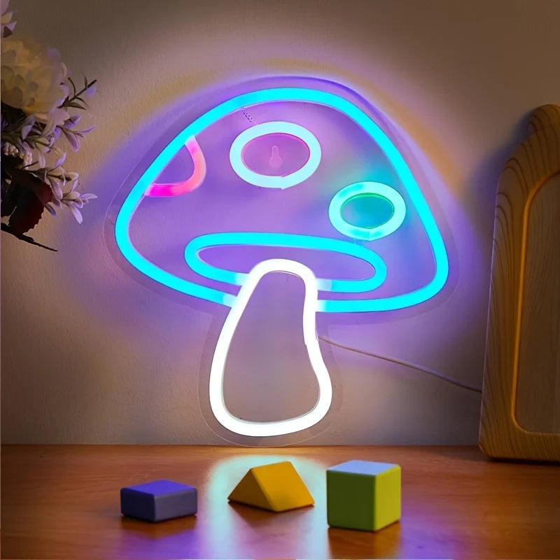 Mushroom Neon Sign Light-Luxandluxy