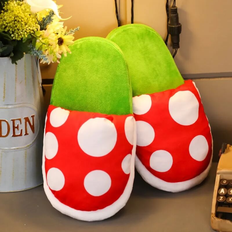 Mushroom Pirhanha Plant Slippers-Luxandluxy