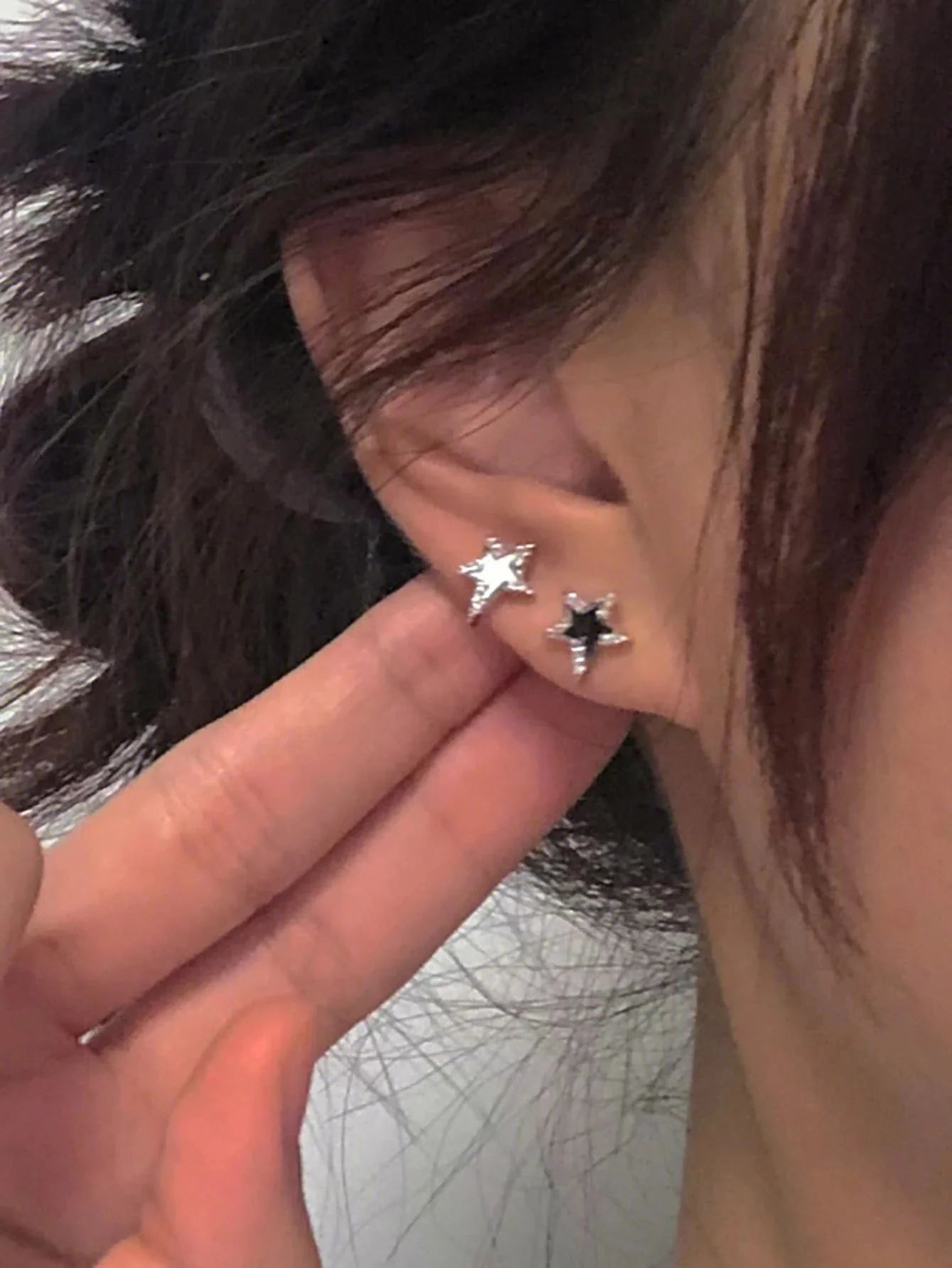 Neutral Star Earrings-Luxandluxy