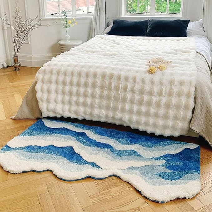 Ocean Wave Area Rug-Luxandluxy